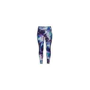 Velocity Leggings Womens L Purple Excellent Marble Print Mesh Pockets Yoga